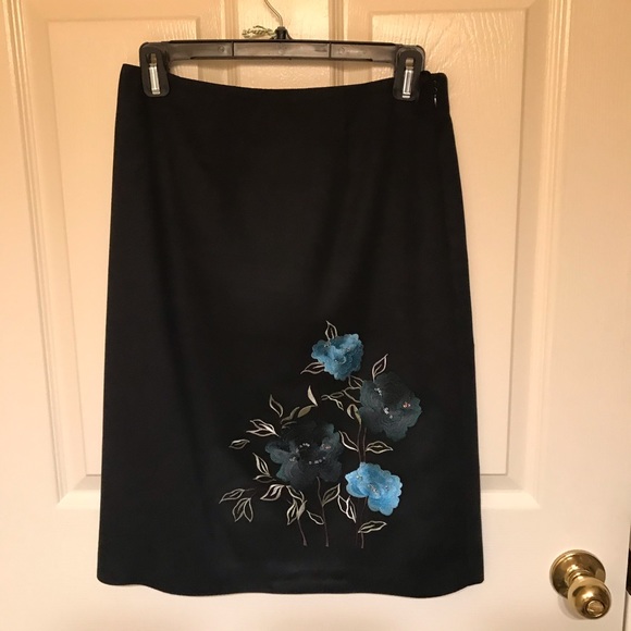 Alfani Flower Embroidered Skirt - Picture 1 of 5